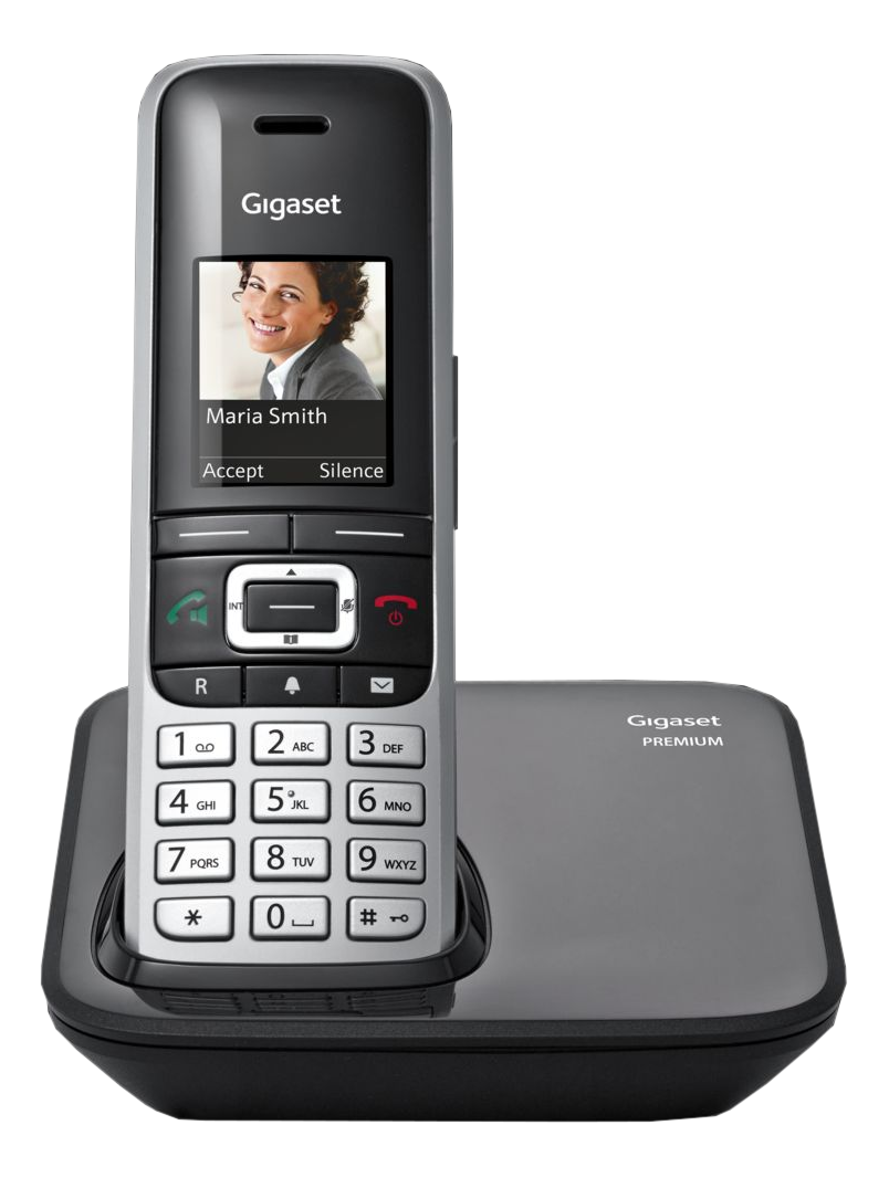 GIGASET PREMIUM 100 - Téléphone sans fil (Noir/Argent)