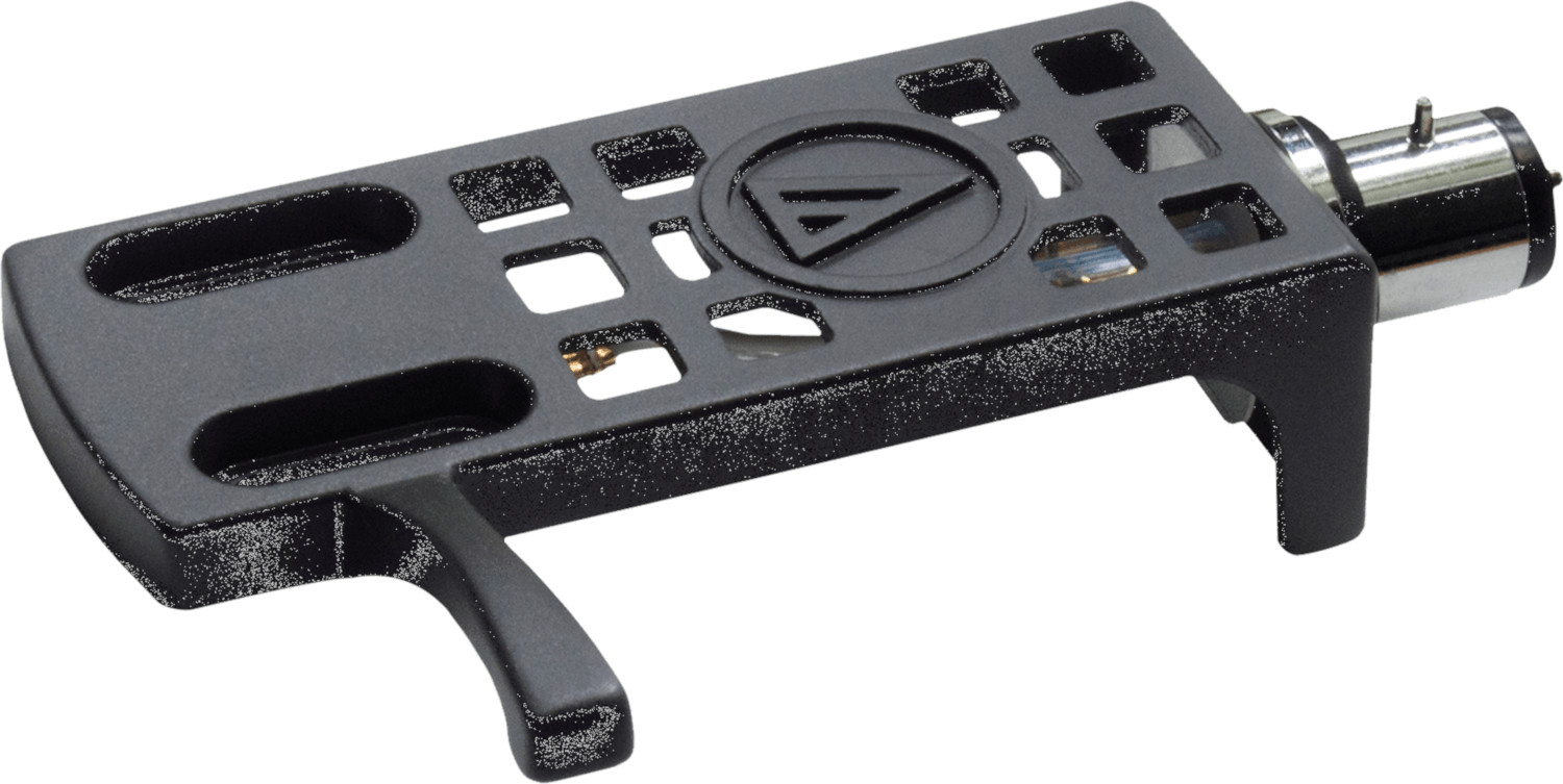 Un porte-cellule noir pour une platine avec une cellule attachée.