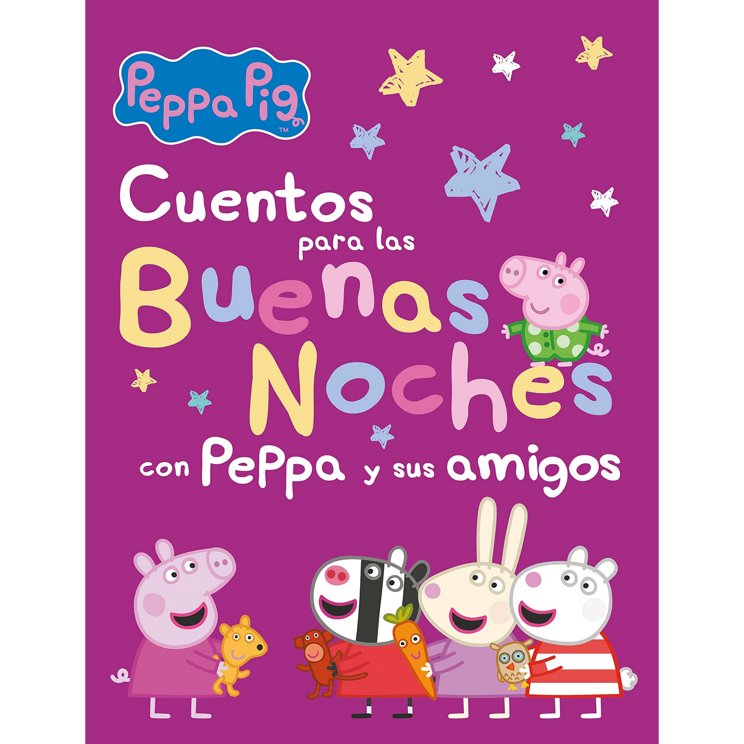 Cuentos Para Las buenas noches con peppa y sus amigos tapa dura pig vv.aa.