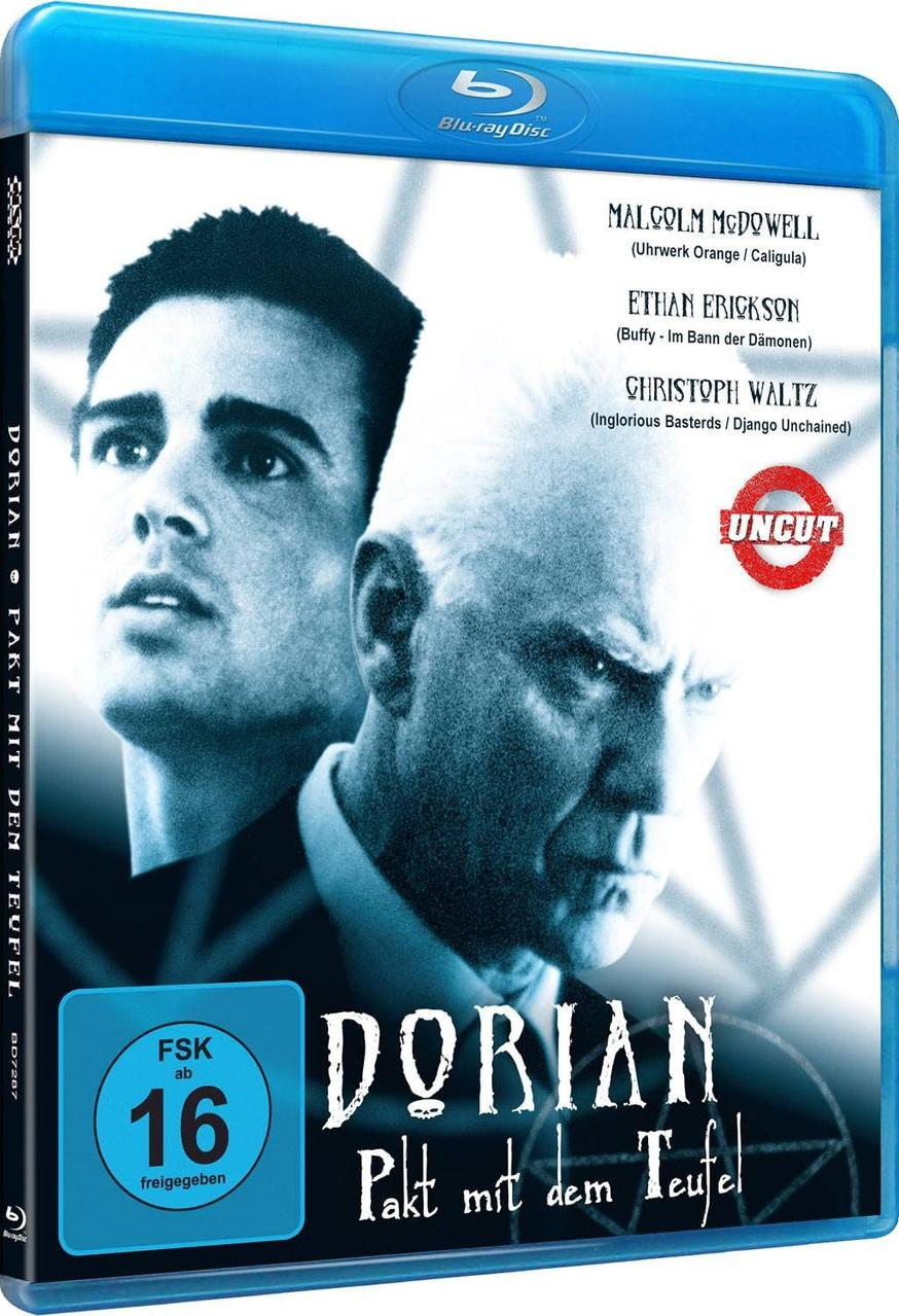 DVD-Cover von 'Dorian: Pakt mit dem Teufel'. Zwei Gesichter von Männern sind sichtbar.
