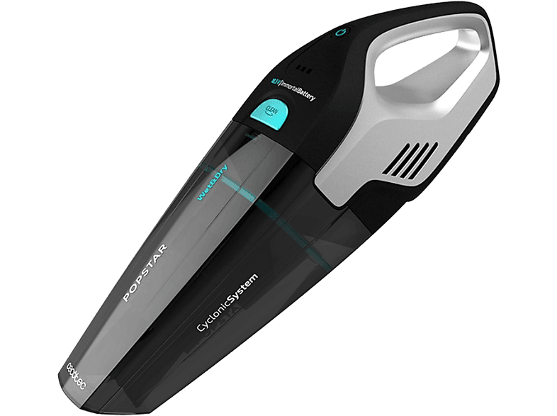 Aspirador de mano - Cecotec Conga Popstar Micro 18.5 V Hand, 110 W, 0.5 l, Cyclonic System, Negro/Gris