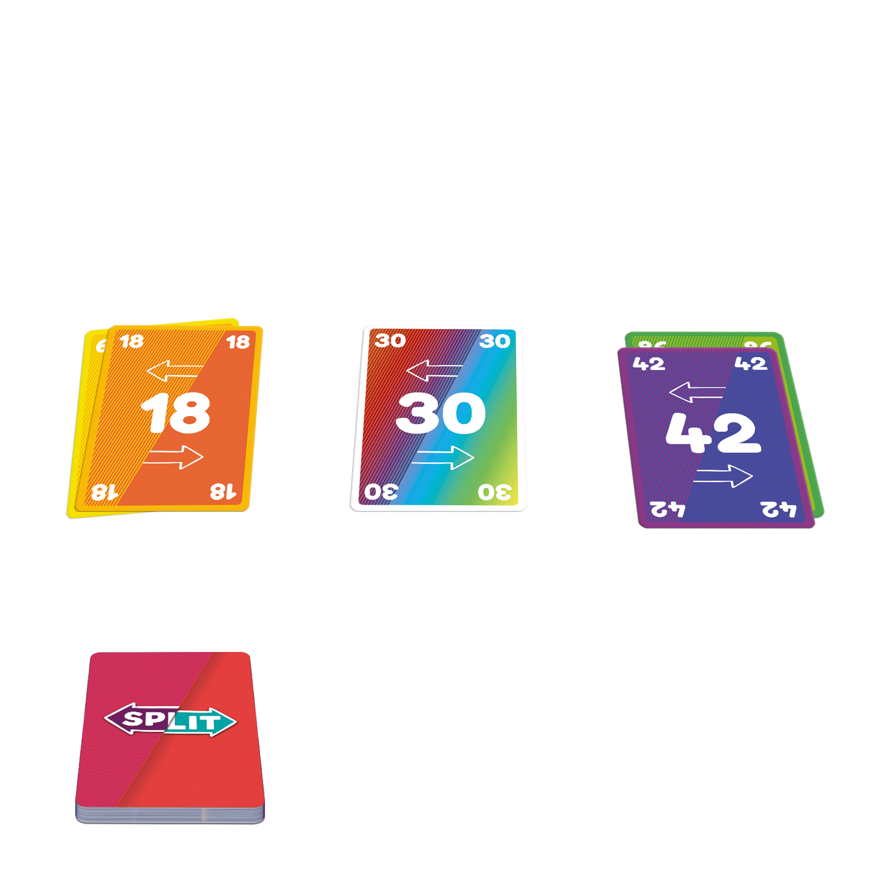 Spieler 2 Familienspiel Kinder 8 Kartenspiel Mehrfarbig - - und bis Jahren Erwachsene Split 5 Spiele für JUMBO für ab