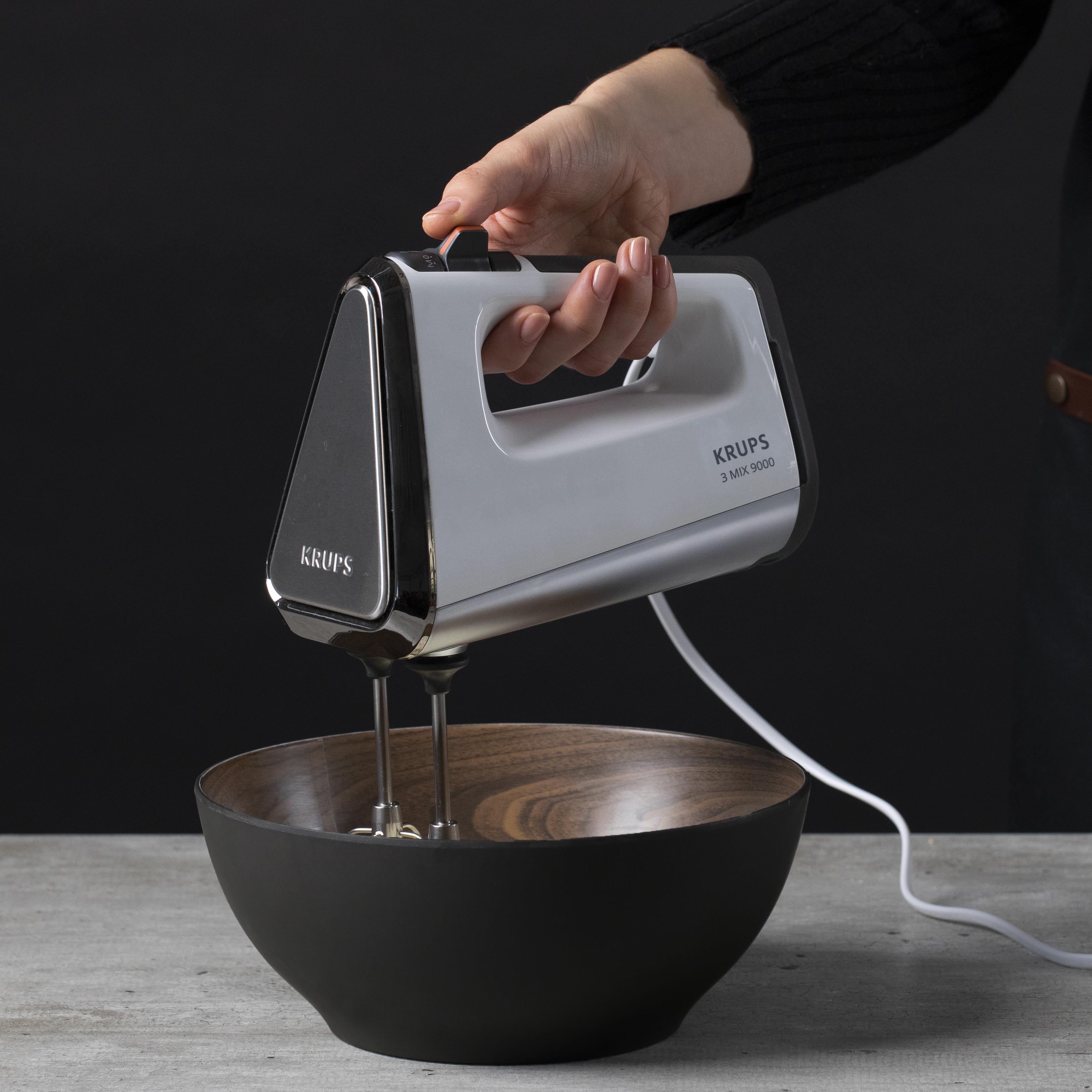 KRUPS GN9101 3MIX 9000 Handmixer 750W Handmixer (Weiß, 750 Watt)