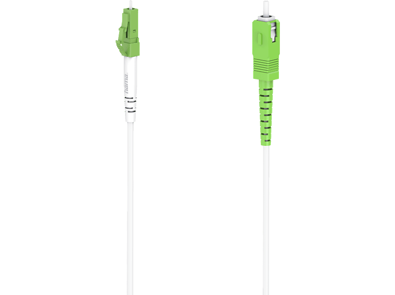 HAMA 00200768 - Glasfaser-Netzwerkkabel (Grün/Weiss)