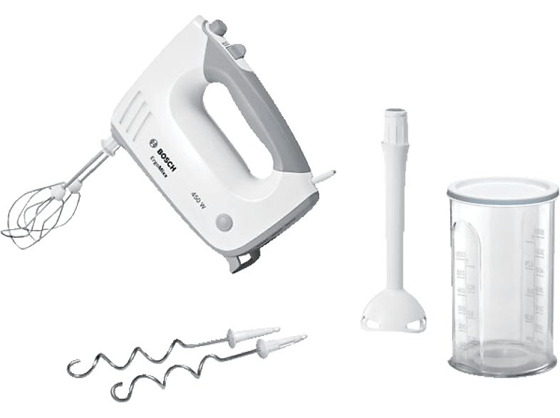 Handmixer BOSCH MFQ36440 ErgoMixx Handmixer Weiß (450 Watt) 450