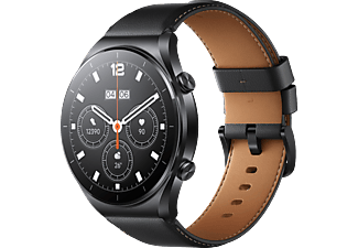 XIAOMI Watch S1 Smartwatch Edelstahl Echtleder, 157 - 241 mm, Black