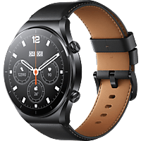 XIAOMI Watch S1, Smartwatch Edelstahl Echtleder, 157 - 241 mm, Black