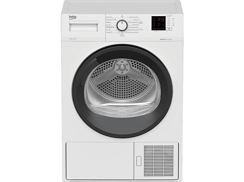 Beko DHS 7413 GA0, 7 Kg, Ultra silenciosa, Antiarrugas, Blanco
