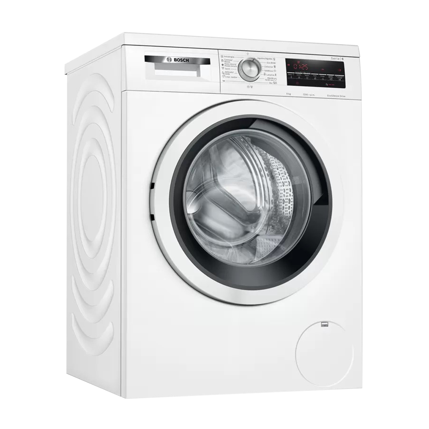 Lavadora carga frontal - Bosch WUU24T71ES, 9 kg, 1200 rpm, 15 programas, Blanco