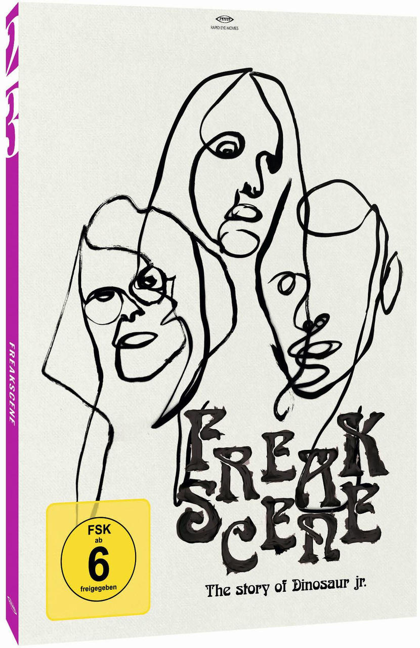 DVD-Hülle mit einer schwarz-weißen abstrakten Zeichnung von Gesichtern und dem Wort 'FREAKSCENE'.