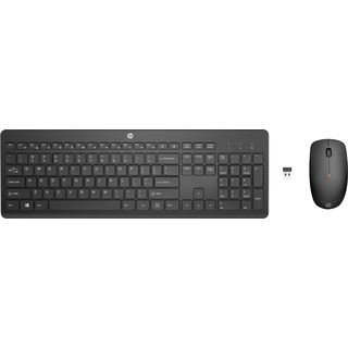 Pack Teclado + Ratón - HP Combo de teclado y ratón inalámbricos HP 230, 18H24AA, Inalámbrico, Bluetooth, Negro