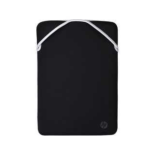 Funda - Funda protectora reversible HP para portátil de 15,6" 2F2K5AA, Neopreno, Reversible,  Negro/Plateado