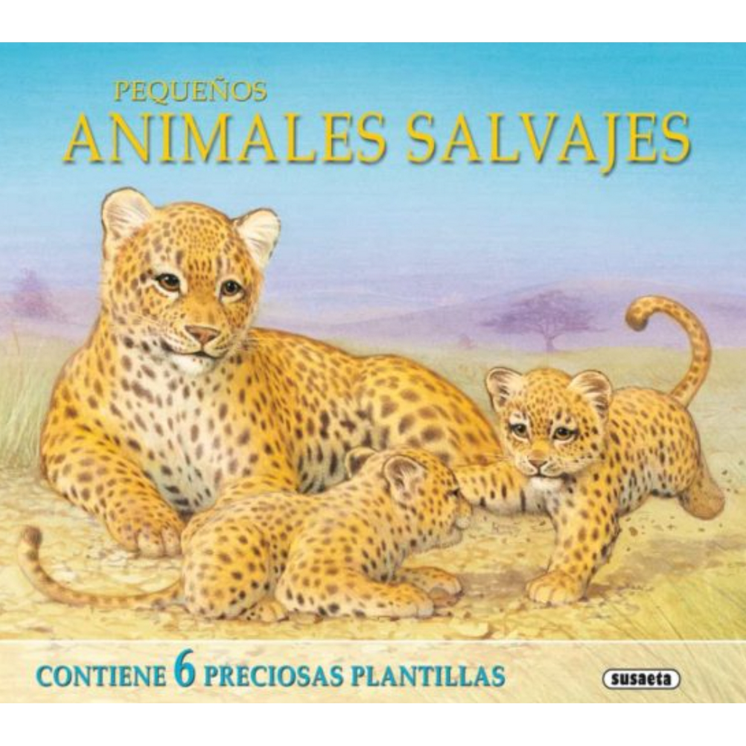 Pequeños Animales Salvajes dibuja con plantillas libro de autores español vv.aa.