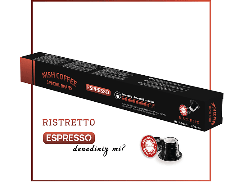 NISH Kapsül Kahve Ristretto 10 Adet Nespresso Uyumlu_3