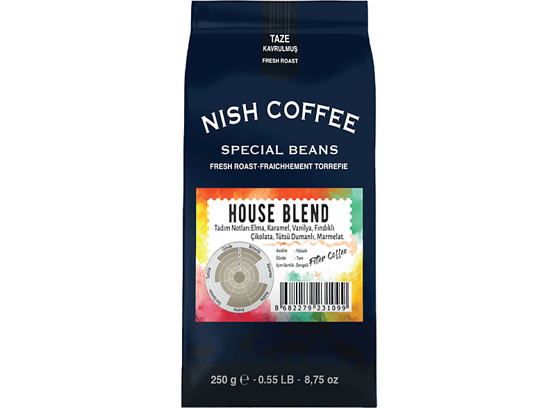 NISH Filtre Kahve House Blend 250 gr