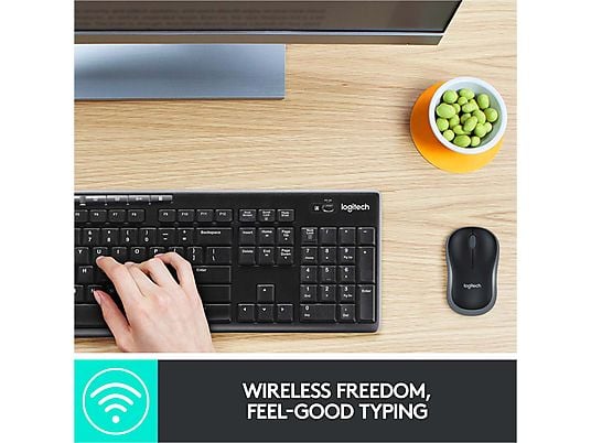LOGITECH Wireless Combo MK270, suisse - Ensemble clavier-souris sans fil