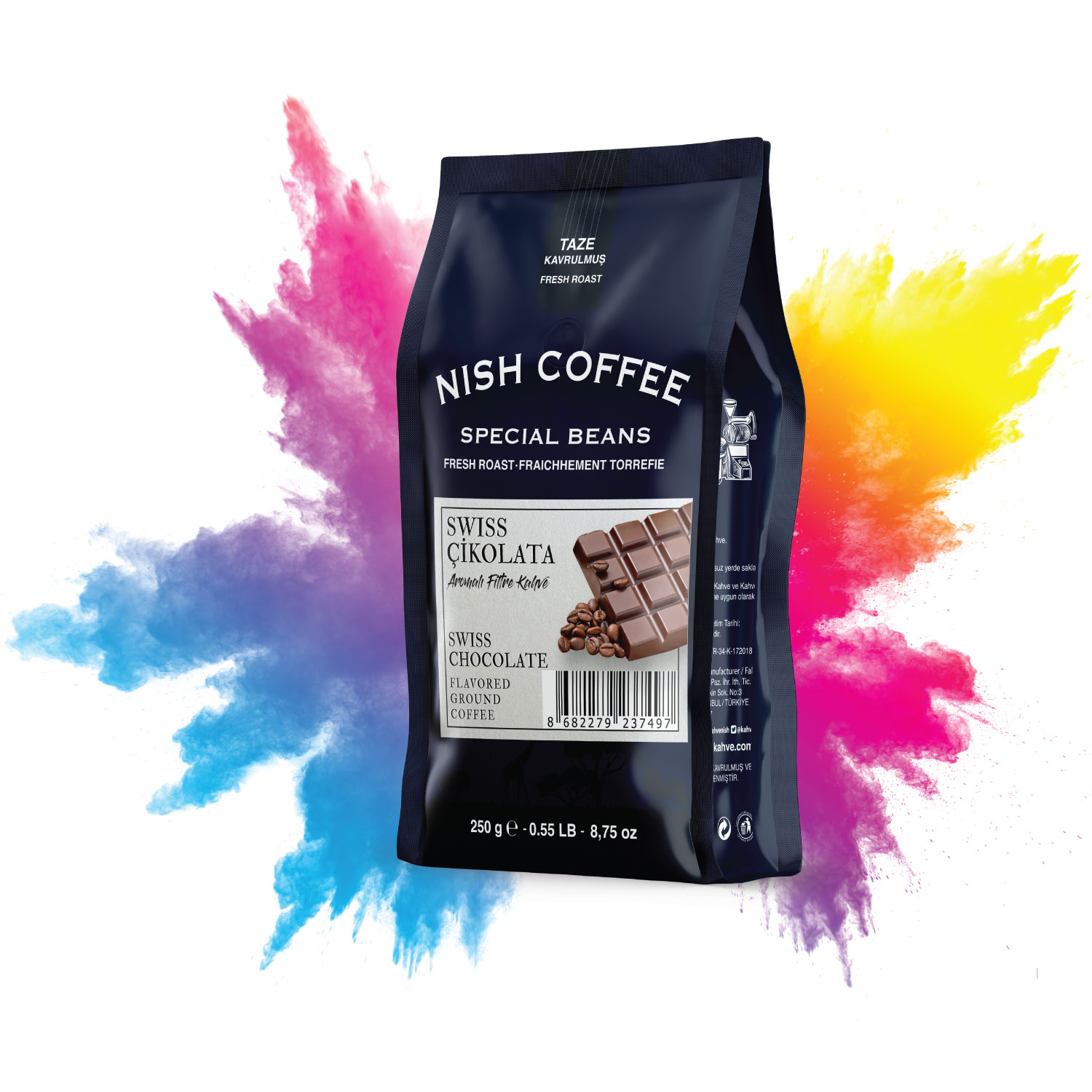 NISH Aromalı Filtre Kahve Swiss Çikolata 250 gr