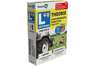 «theorie24» USB Stick 2022/23 (Kat. F/G, M) + Theoriebuch - PC/MAC - Deutsch, Französisch