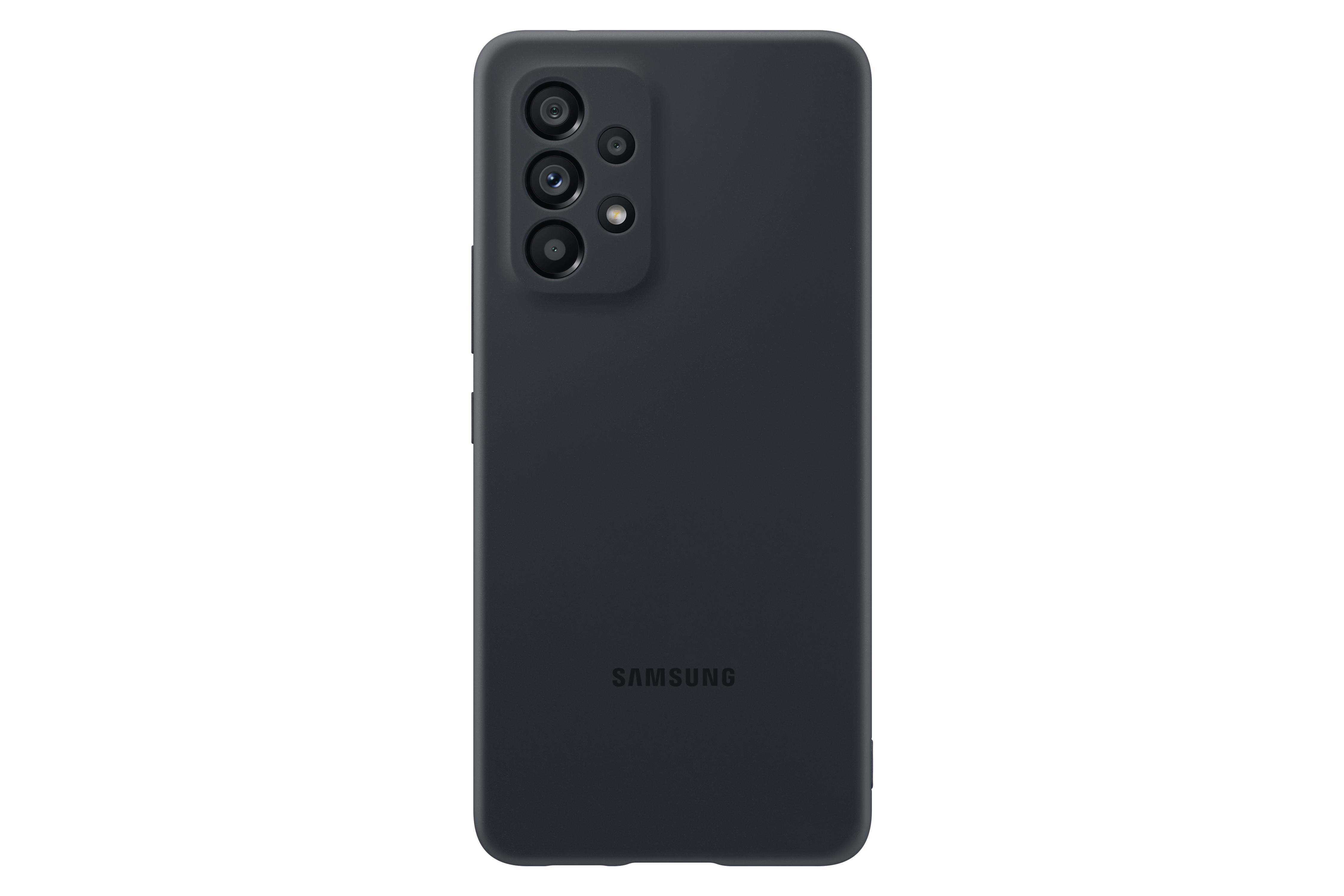 SAMSUNG Silicone Cover, Samsung, Black A53 Backcover, 5G