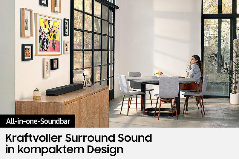 SAMSUNG HW-S56B/ZG, Soundbar, Dunkelgrau