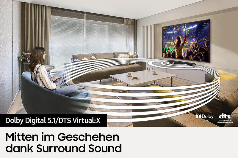 SAMSUNG HW-S56B/ZG, Soundbar, Dunkelgrau