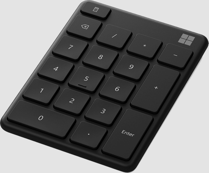 MICROSOFT Numeriek toetsenbord Zwart (23O-00013)