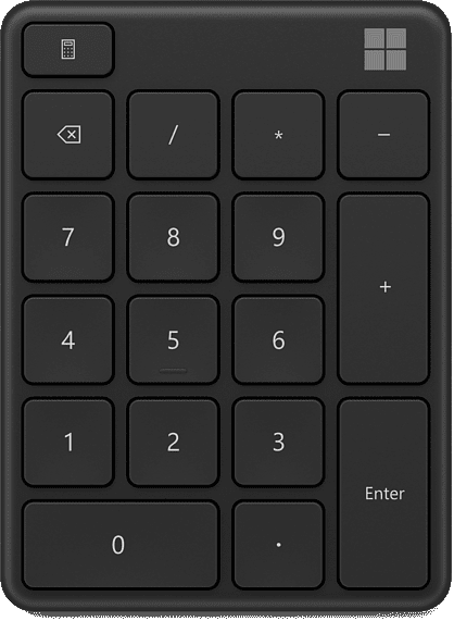 MICROSOFT Numeriek toetsenbord Zwart (23O-00013)