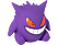 JAZWARES Pokemon: Gengar (10 cm) - Personaggi da collezione (Viola/rosso/bianco)