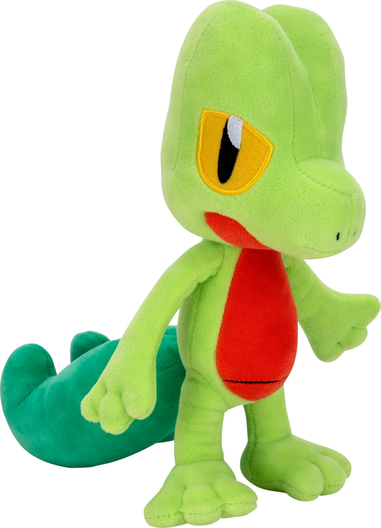 JAZWARES Pokémon: Geckarbor (20 cm) - Plüschfigur (Grün/Rot/Gelb)
