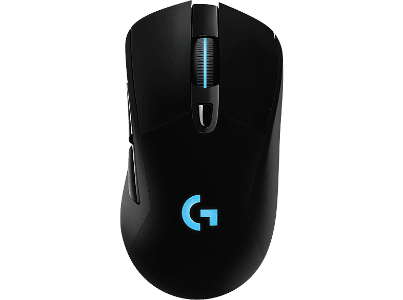 Logitech G G703, 25.600 DPI, Lightspeed, Pesos ajustables, Iluminación RGB, 6 botones programables, Memoria integrada, Negro
