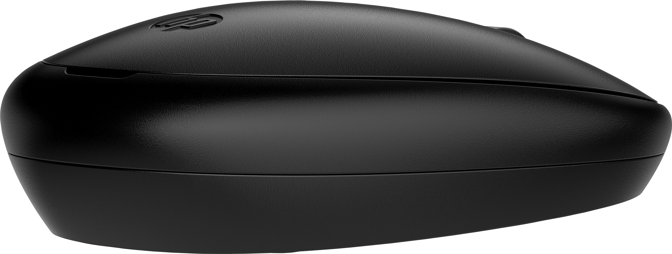 Dispositivo negro, forma ovalada, con altavoz y botón superior.