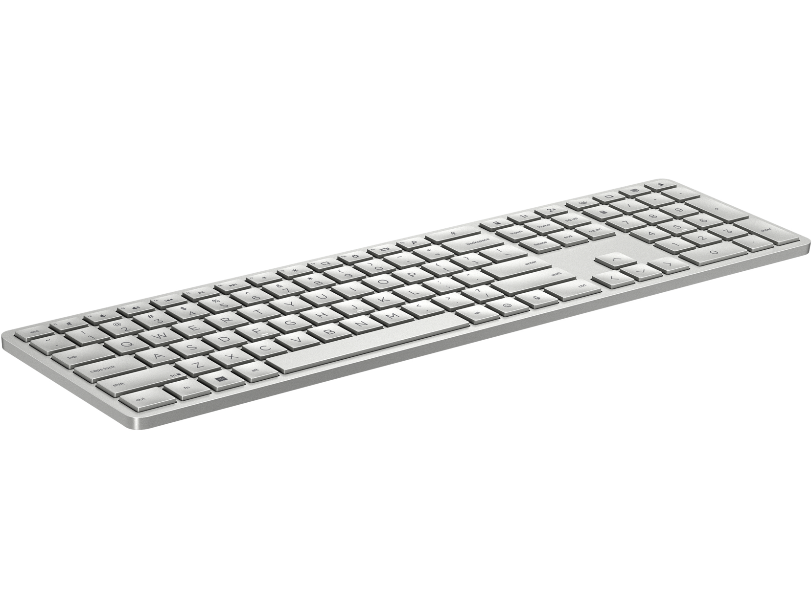 Teclado - Teclado inalámbrico programable HP 970, 3Z729AA, USB e Inalámbrico, Retroiluminación, Plata