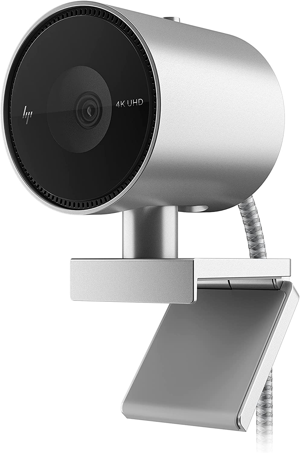 Webcam - HP 950 4K PRO WEBCAM, Enfoque facial AI, Negro, Plata