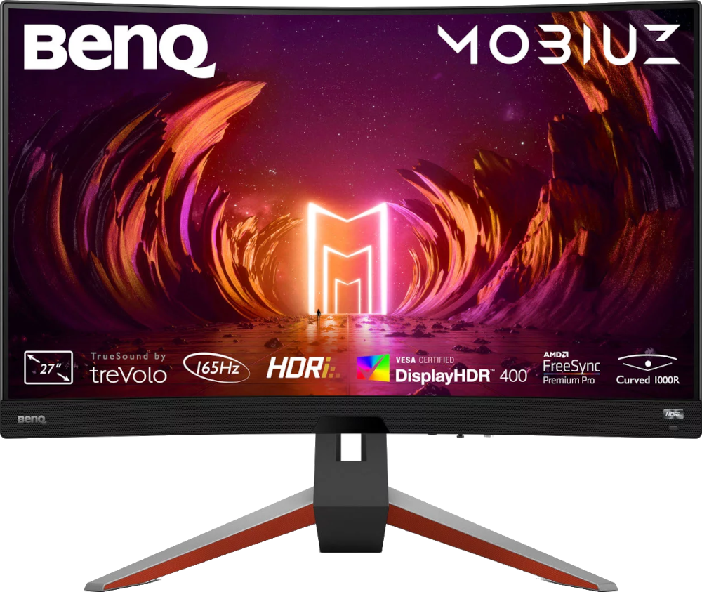 BENQ Écran gamer MOBIUZ EX2710R 27" 165 Hz 1ms QHD Curved (9H.LK9LB.QBE)