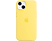 APPLE iPhone 13 MagSafe rögzítésű szilikon tok, halvány citromsárga (mn623zm/a)
