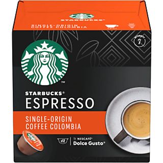 Cápsulas monodosis - Starbucks Colombia Medium Roast Espresso, Pack de 12 cápsulas para 12 tazas