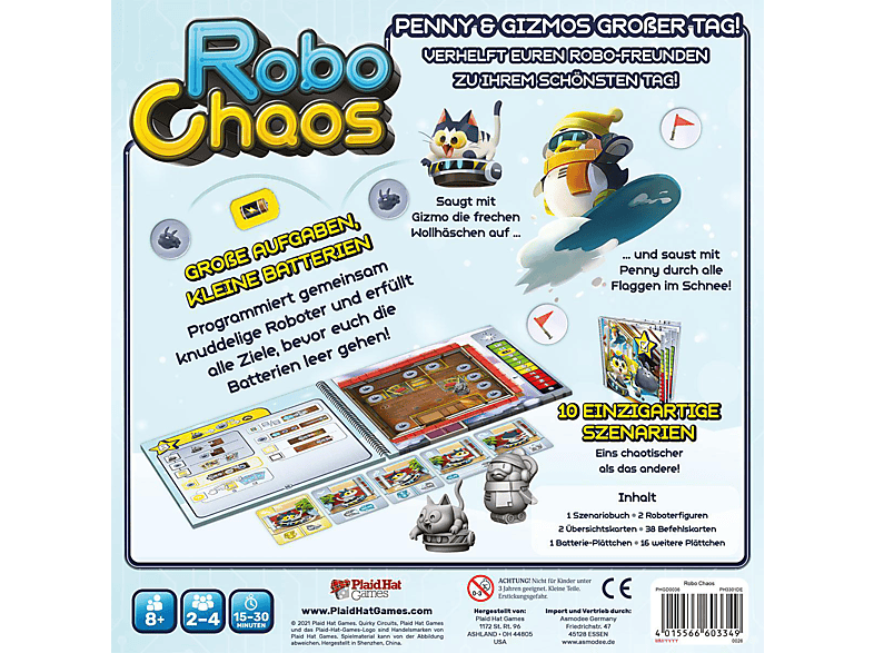 Thumbnail - PLAID HAT GAMES Robo Chaos Gesellschaftsspiel Mehrfarbig