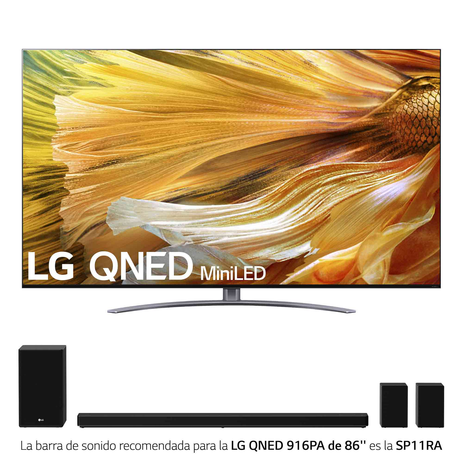 TV QNED 86" - LG 86QNED916PB, UHD 4K, SmartTV webOS 6.0, HDR Dolby Vision, DOLBY ATMOS, Google Assistant, Alexa