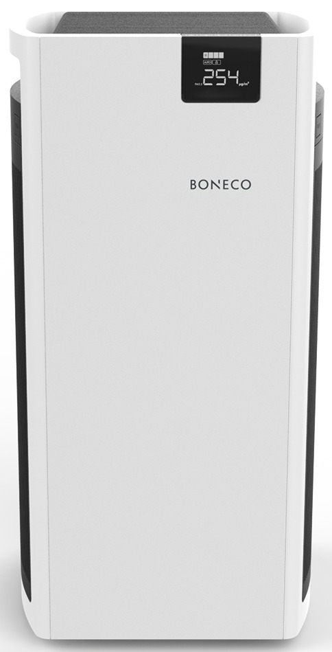BONECO P710 Luftreiniger HEPA- Weiß/Schwarz Aktivkohlefilter) 72 Filterpacket: Watt, m², Raumgröße: 2-in-1 und (67