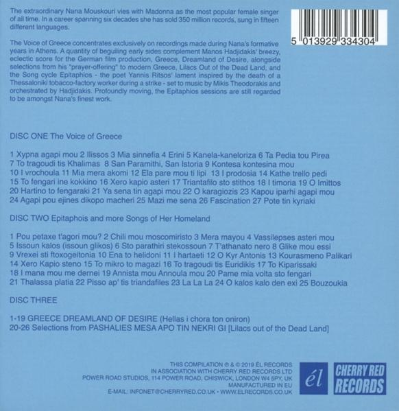 Nana Mouskouri - The Voice Of Greece (3CD Boxset)  - (CD)