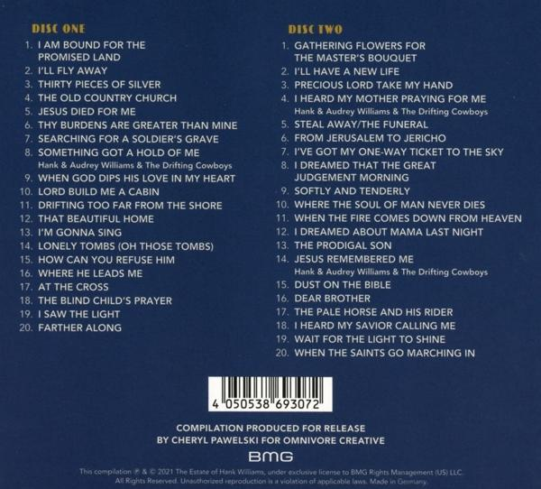 CD-Verpackung mit Titellisten. Der Text ist weiß auf dunklem Hintergrund.