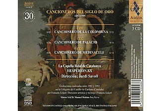 La Capella Reial De Catalunya, Hesperion XX - Cancioneros Del Siglo De Oro 1451-1595  - (CD)