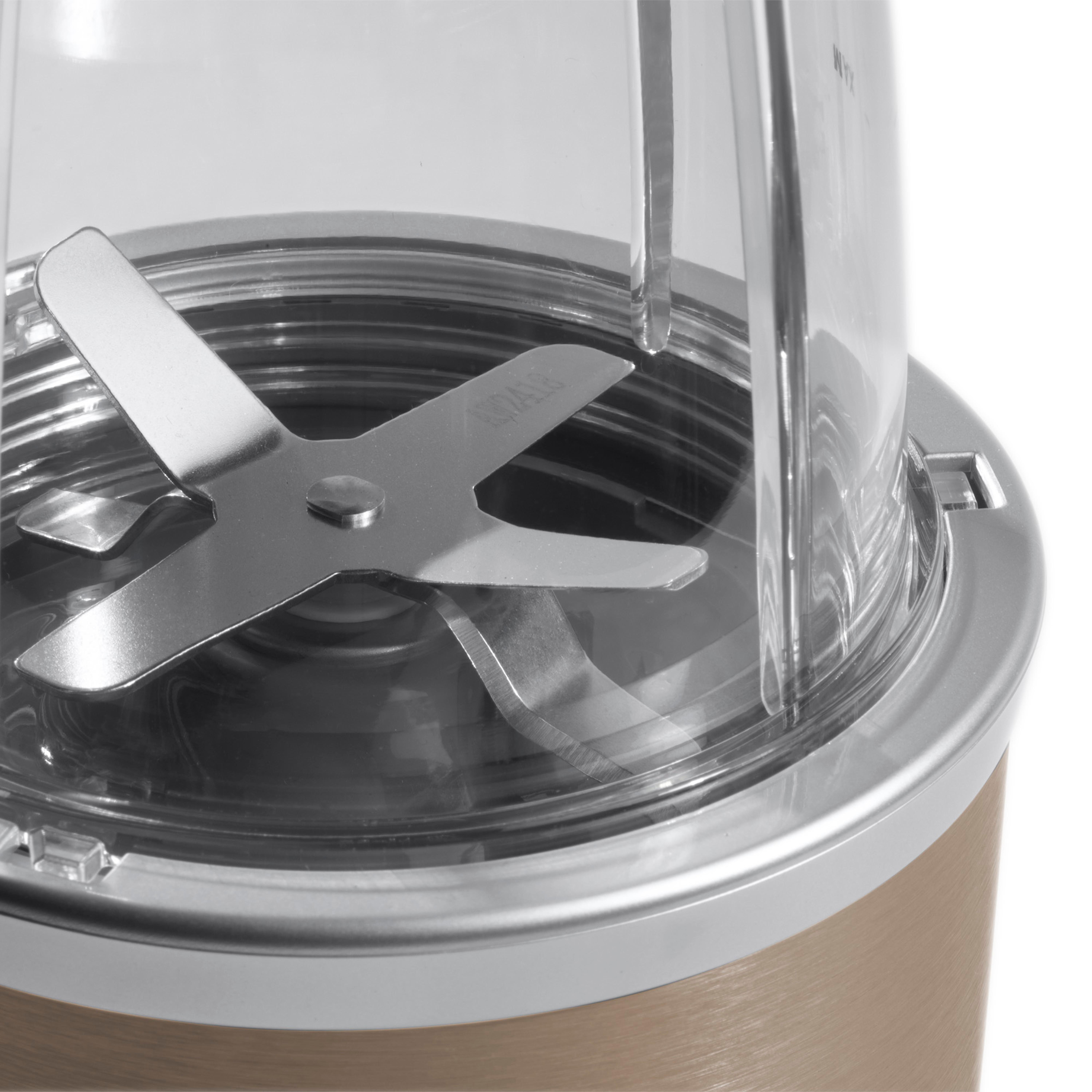 NUTRIBULLET Pro 900 NB910CP – 900-W Smoothie-Maker mit 925-ml Bechern, 6-Klingen Edelstahl-Extraktionssystem & praktischen To-Go-Deckeln, Smoothie Maker Champagner (900 Watt, 0.925 l)