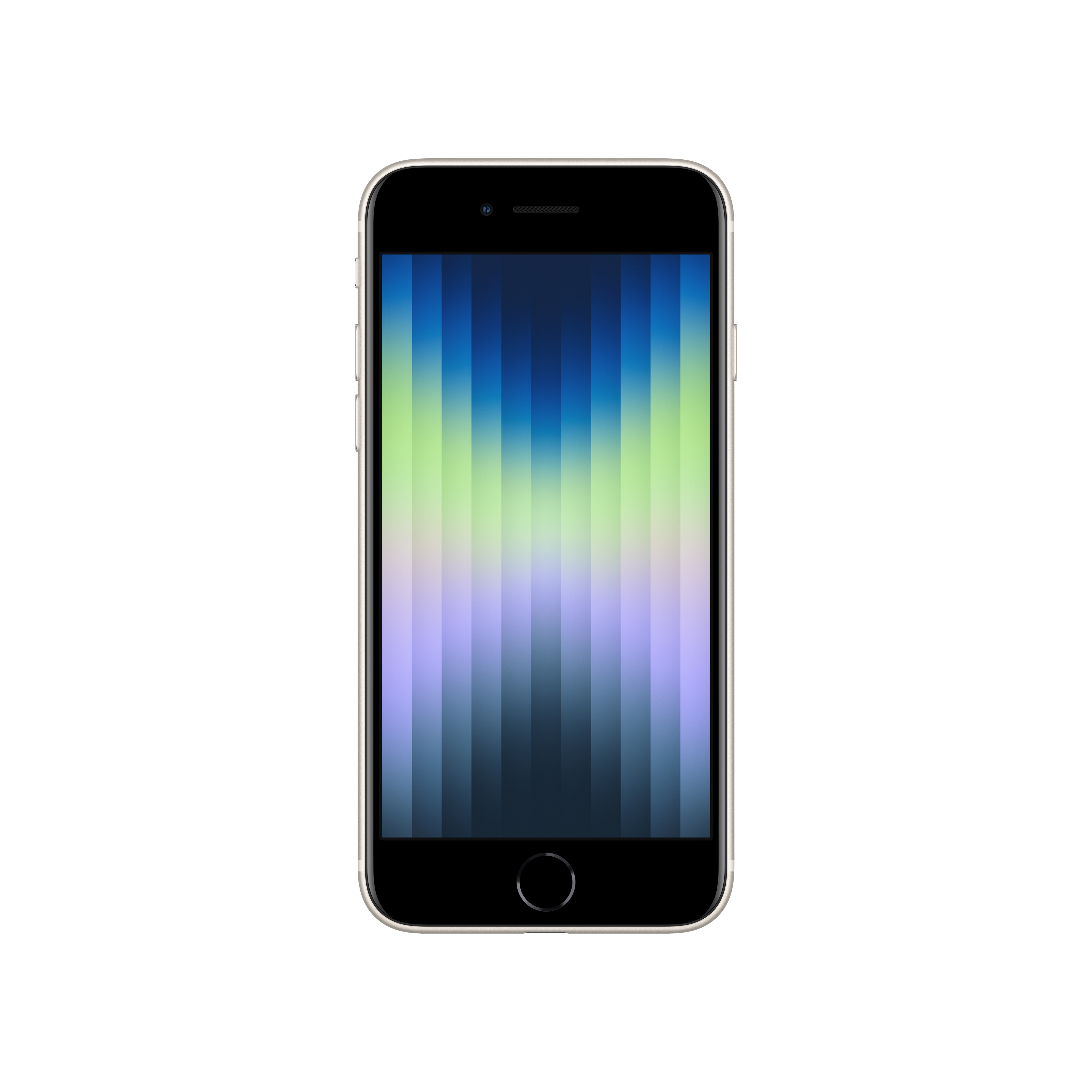 Önden görülen, renkli bir ekrana sahip bir iPhone.