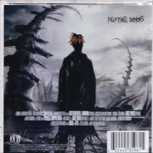 Albumcover mit einer Schattenfigur, Text und einem Barcode; Titel: Fighting Demons.