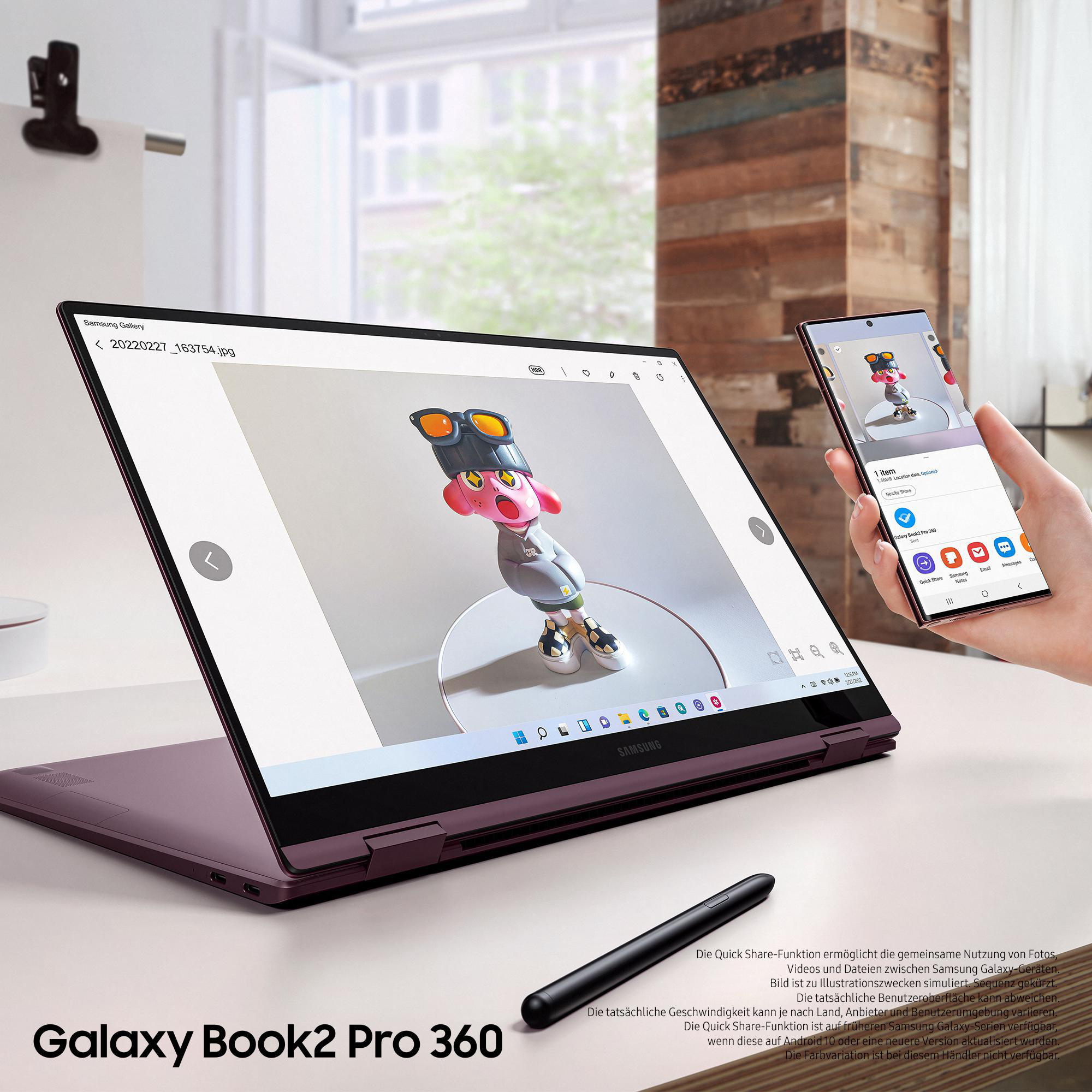 SAMSUNG Galaxy Book2 Pro 360 EVO - 15,6 Zoll - Intel® Core™ i7 i7-1260P  - 16 GB - 256 GB - Intel® Iris® Xᵉ - Windows 11 Home