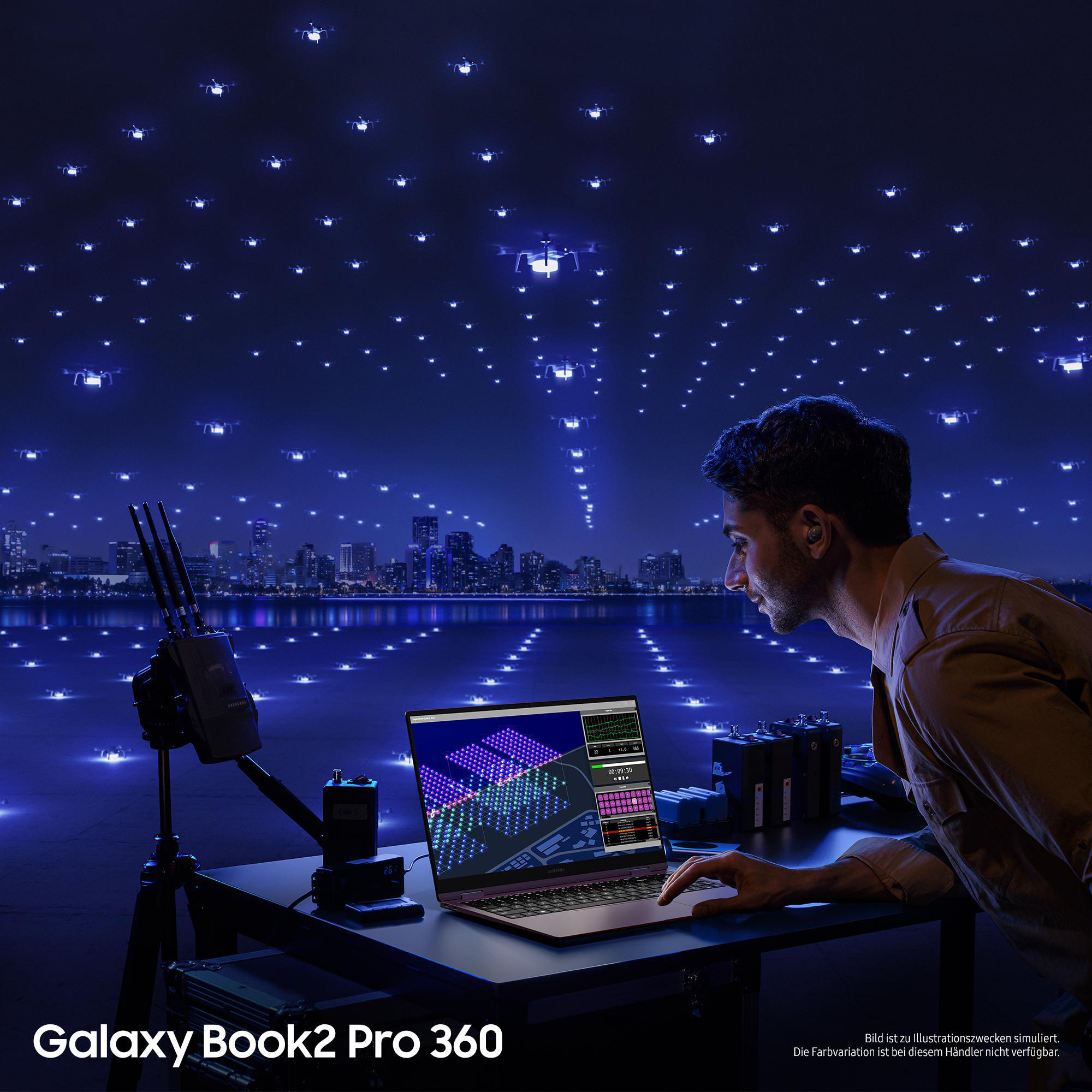 SAMSUNG Galaxy Book2 Pro 360 EVO - 15,6 Zoll - Intel® Core™ i7 i7-1260P  - 16 GB - 256 GB - Intel® Iris® Xᵉ - Windows 11 Home