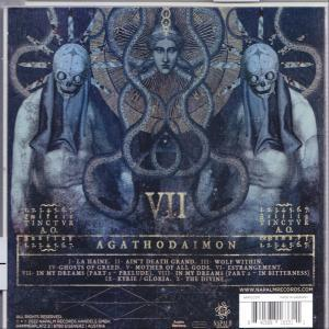 Albumcover-Kunst mit Totenköpfen und Figuren.