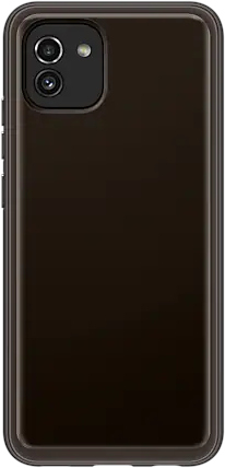 SAMSUNG Cover Soft Clear Galaxy Galaxy A03 Zwart (EF-QA036TBEGEU)