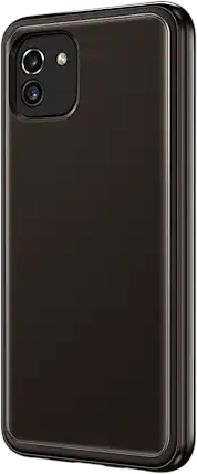 SAMSUNG Cover Soft Clear Galaxy Galaxy A03 Zwart (EF-QA036TBEGEU)